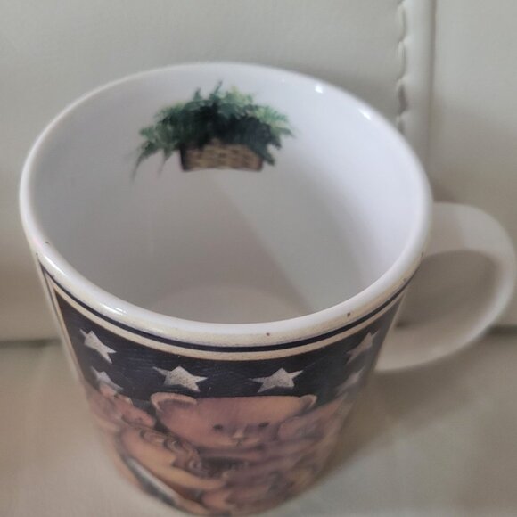 Vintage Teddy Bear Coffee Mug  by Pat Richter America We Love  Original Art Mug - Picture 8 of 11